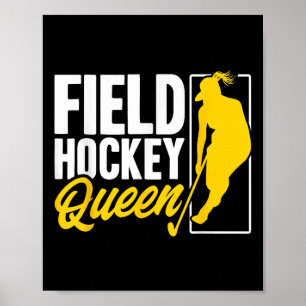 Poster Hockey sur gazon Reine de hockey sur gazon