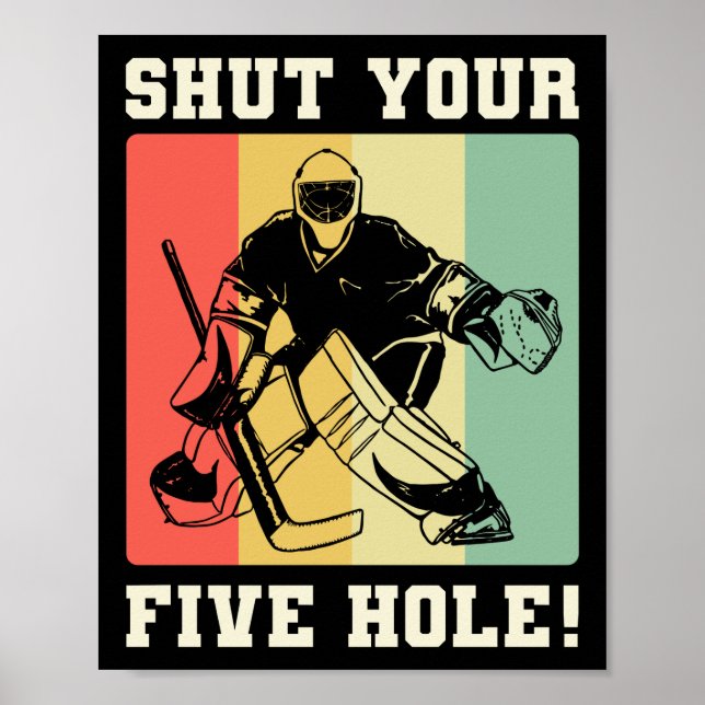 Poster Hockey sur glace Fermez votre équipe de joueurs à  (Devant)