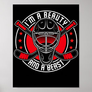 Poster Hockey sur glace IM une beauté et une bête équipe 