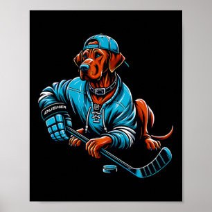 Poster Hockey sur glace Rodesian Ridgeway Dusher Esprit d