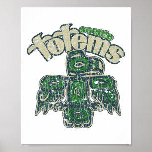 Poster Hockey sur totems de Seattle 1958