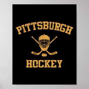 Poster Hockey vintage de Pittsburgh