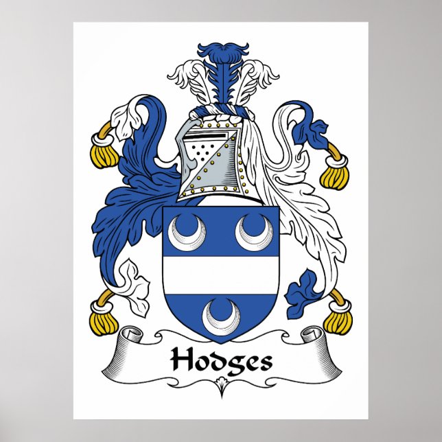 Poster Hodges Family Crest (Devant)