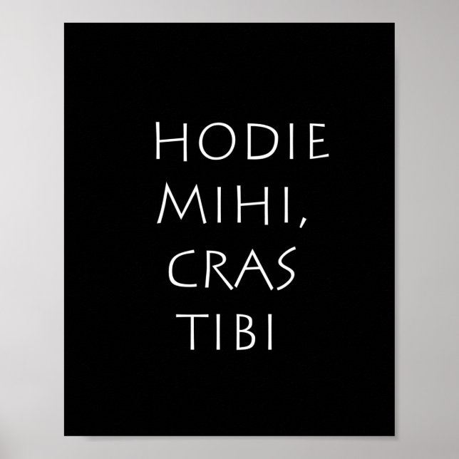 Poster Hodie mihi cras tibi (Devant)
