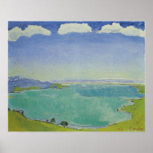 Poster Hodler - Lac Léman De Caux 1917