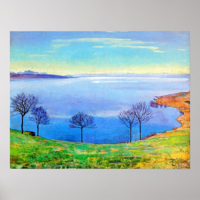 Poster Hodler - Lac Léman De Chexbres 1898 (Devant)