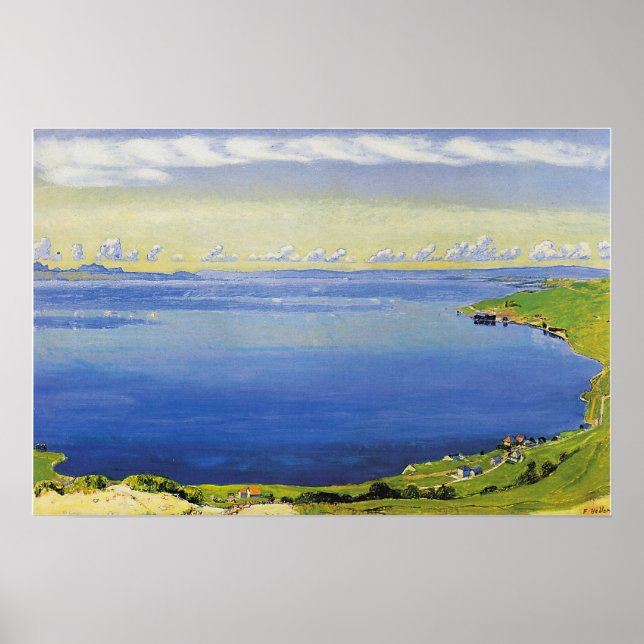 Poster Hodler - Lac Léman De Chexbres 1904 (Devant)