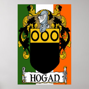 Poster Hogan Armoiries Drapeau irlandais Imprimer