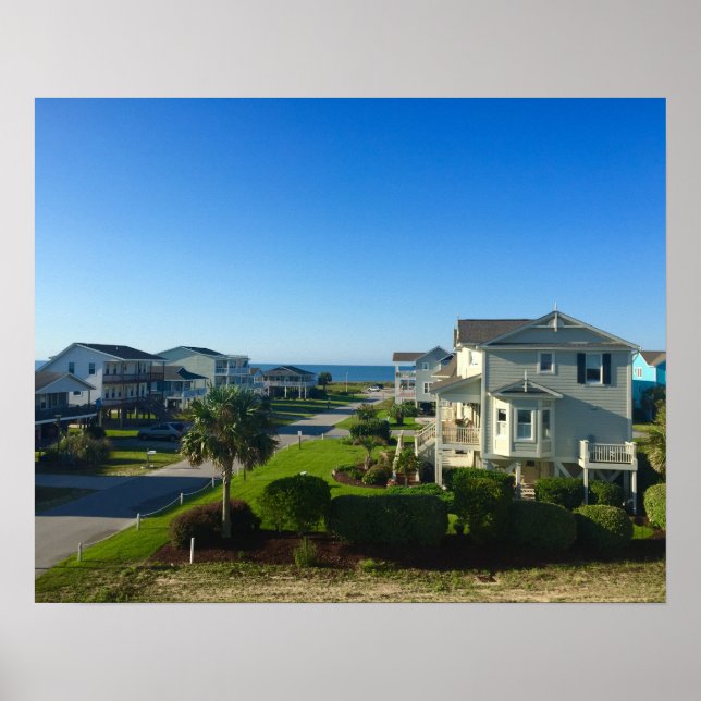 Poster Holden Beach, NC (Devant)