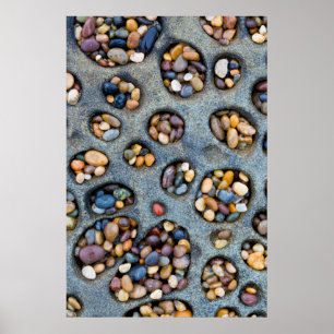 Poster Holes filled with pebbles, CA