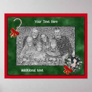 Poster Holiday Greyhound Créez votre propre photo