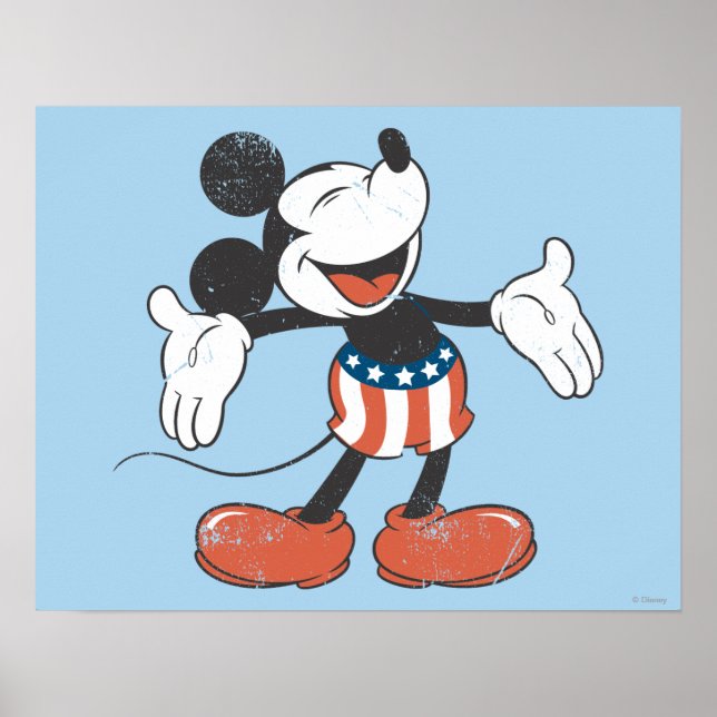 Poster Holiday Mickey | Chant patriotique (Devant)