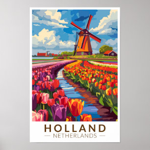 Poster Holland Voyage Art Vintage