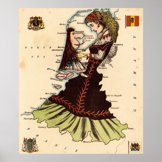 Poster Hollande et Belgique (Devant)