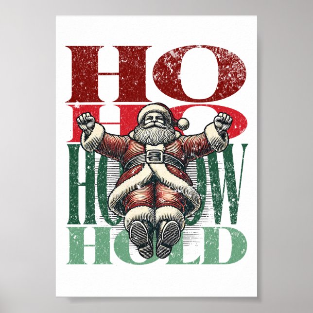Poster Hollow Hold Fun Noël Version des conditions de con (Devant)