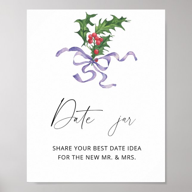 Poster Holly Branche - dattes idées nuit jeu de mariée (Devant)
