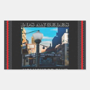 Poster Hollywood Blvd. Autocollant