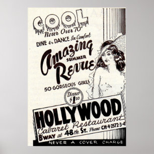 Poster Hollywood Cabaret Restaurant et