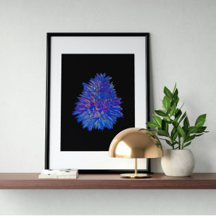 Poster Holographique 80s Art Futuriste Moderne