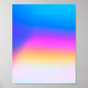 Poster Holographique Huile colorée Vibrant Gradient tenda