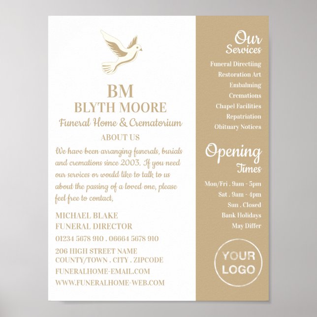 Poster Holy Dove, Funeral Home, Directeurs (Devant)