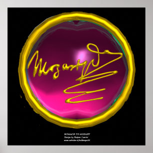 Poster HOMAGE À MOZART, Améthyste rose taille colossale