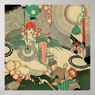 Poster « Homage » Couverture de magazine 1927 par J Carlo