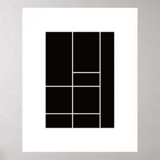 Poster Homage to Mondrian 1.1