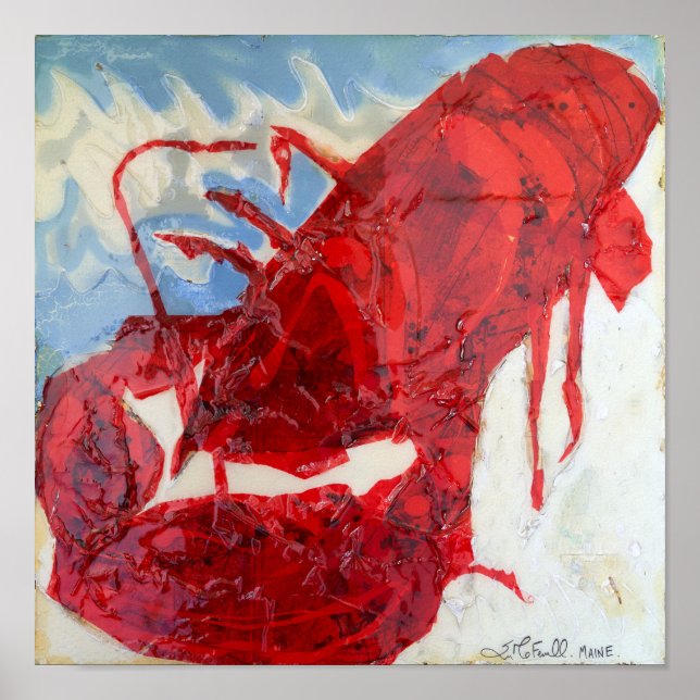 Poster Homard brillant du Maine (Devant)