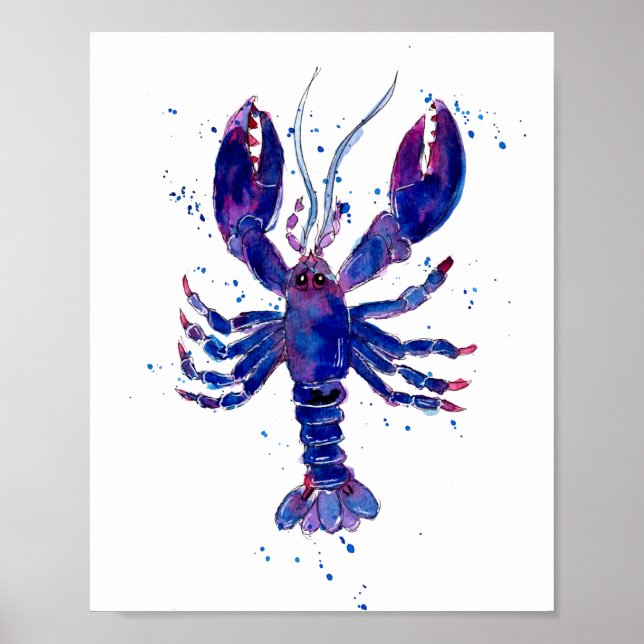 Poster Homard pourpre (Devant)