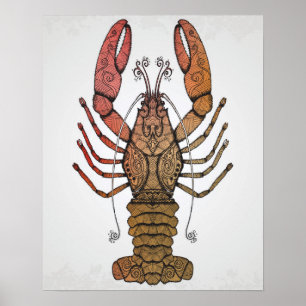 Poster Homard style
