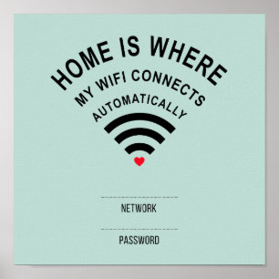 Poster Home is where my wifi connects automatically