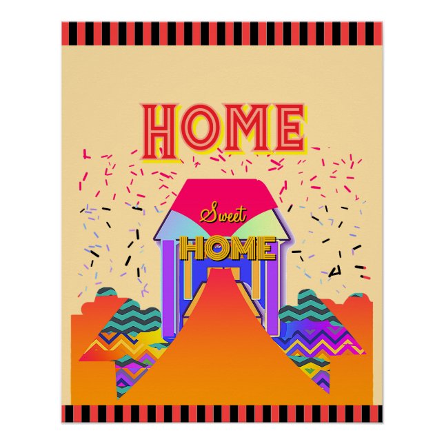 Poster Home Sweet Home (Devant)