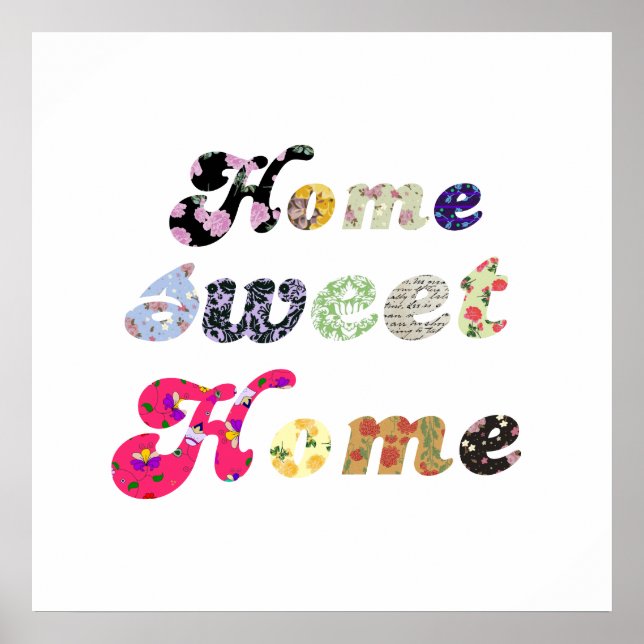 Poster Home Sweet Home (Devant)