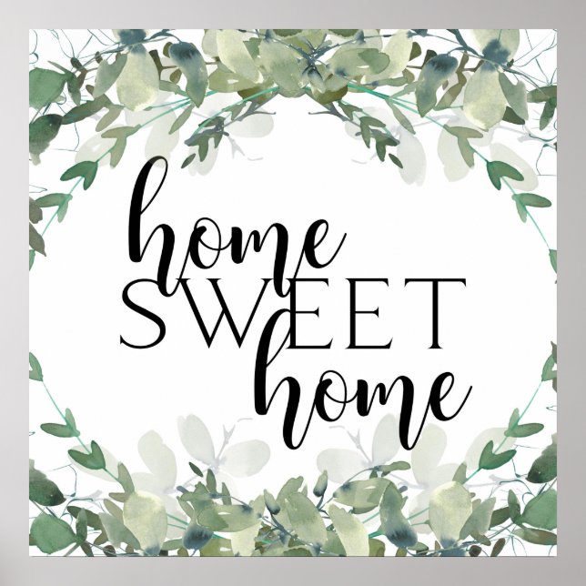 Poster Home Sweet Home Agritourisme (Devant)