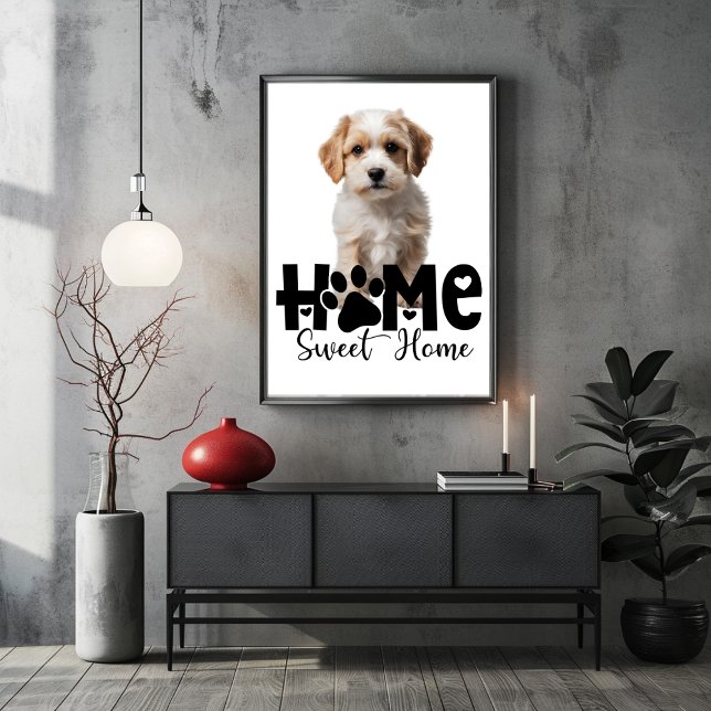 Poster Home Sweet Home Chien (Home Sweet Home Dog Poster)