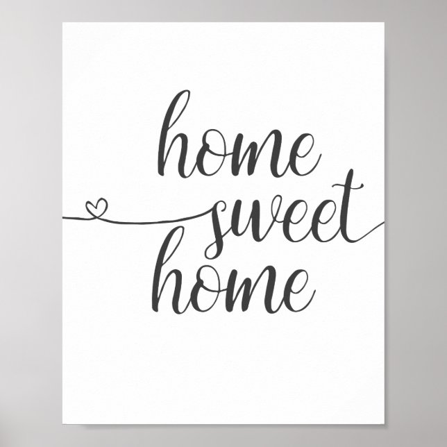 Poster Home Sweet Home, Home décor Imprimer (Devant)