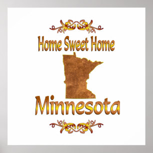 Poster Home Sweet Home Minnesota