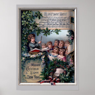 Poster Home Sweet Home pour Noël