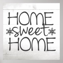 Home Sweet Home Signet Mur Art