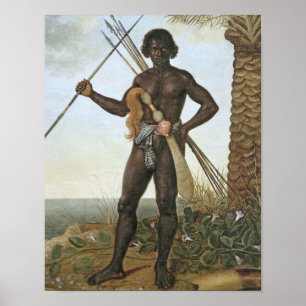 Poster Homem africano (Africain) par Albert Eckhout