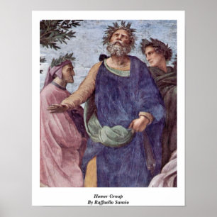 Poster Homer Group By Raffaello Sanzio