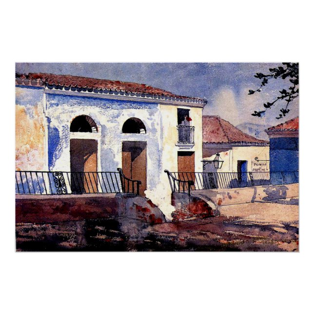 Poster Homer - Maison, Santiago, Cuba (Devant)