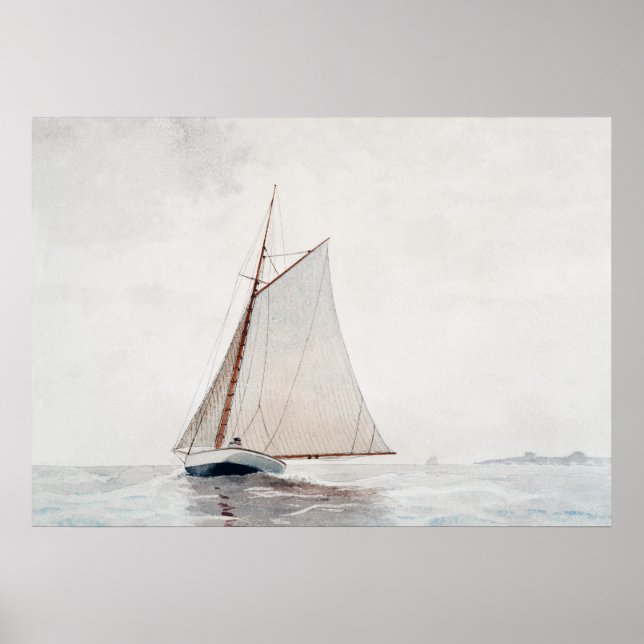 Poster Homer's Sailing off Gloucester (Devant)