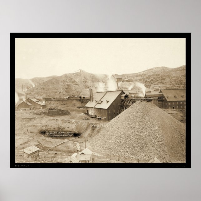 Poster Homestake Gold in Lead City SD 1899 (Devant)