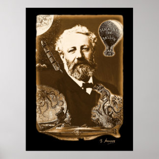 Poster Hommage à Jules Verne