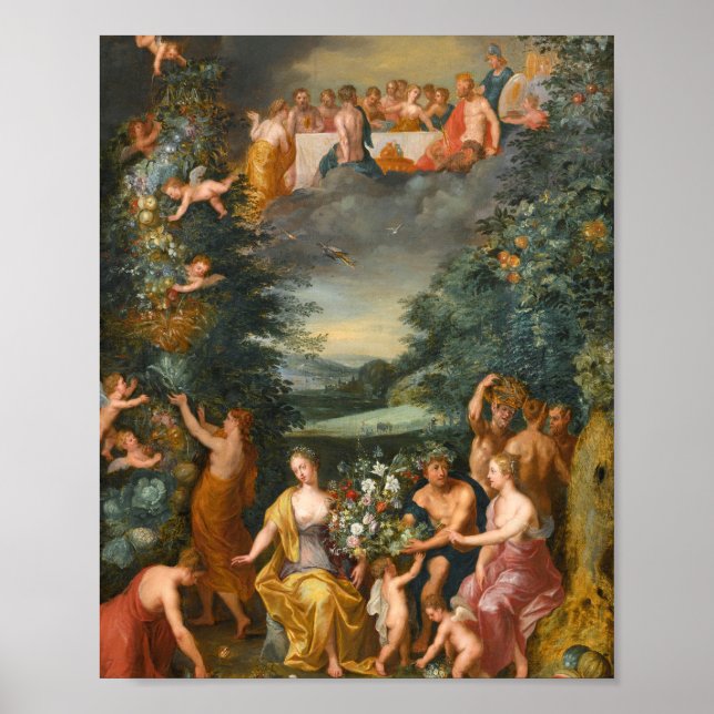 Poster Hommage à la déesse Flora, Fête des Dieux (Devant)