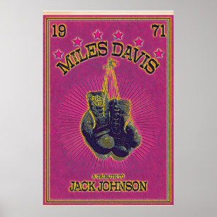 Poster Hommage à Miles Davis pour Jack Johnson, Version 2
