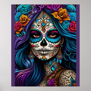 Poster Hommage coloré : Jour de l'Artiste du maquillage m