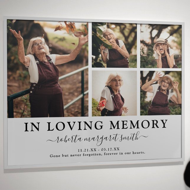 Poster Hommage photographique en souvenir affectueux (Créateur téléchargé)